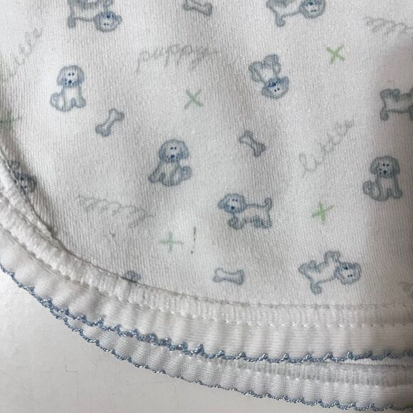 Nordstrom Baby Blue Little Puppy Dog Striped Boys Baby Blanket Lovey Lovie - Picture 8 of 16